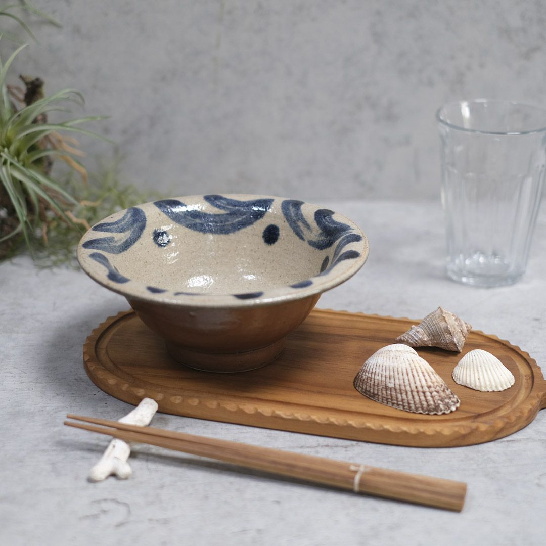 やちむん 大皿 沖縄 北窯 宮城 陶器 登り窯 中皿 深皿 読谷村 骨董