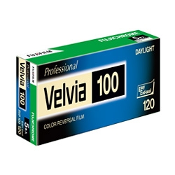 フジクローム VELVIA100 12枚撮/5パック(ブローニー120): フィルム