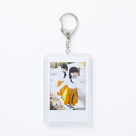 チェキ用フォトキーホルダー シルバー | フジフイルムモール