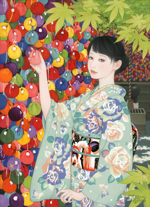 女流画家が描く世界をそのまま着物に！期待の着物ブランド「水玉椿