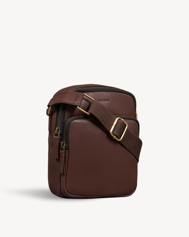 Hiker Crossbody Bag - Cognac Brown – Mai Soli