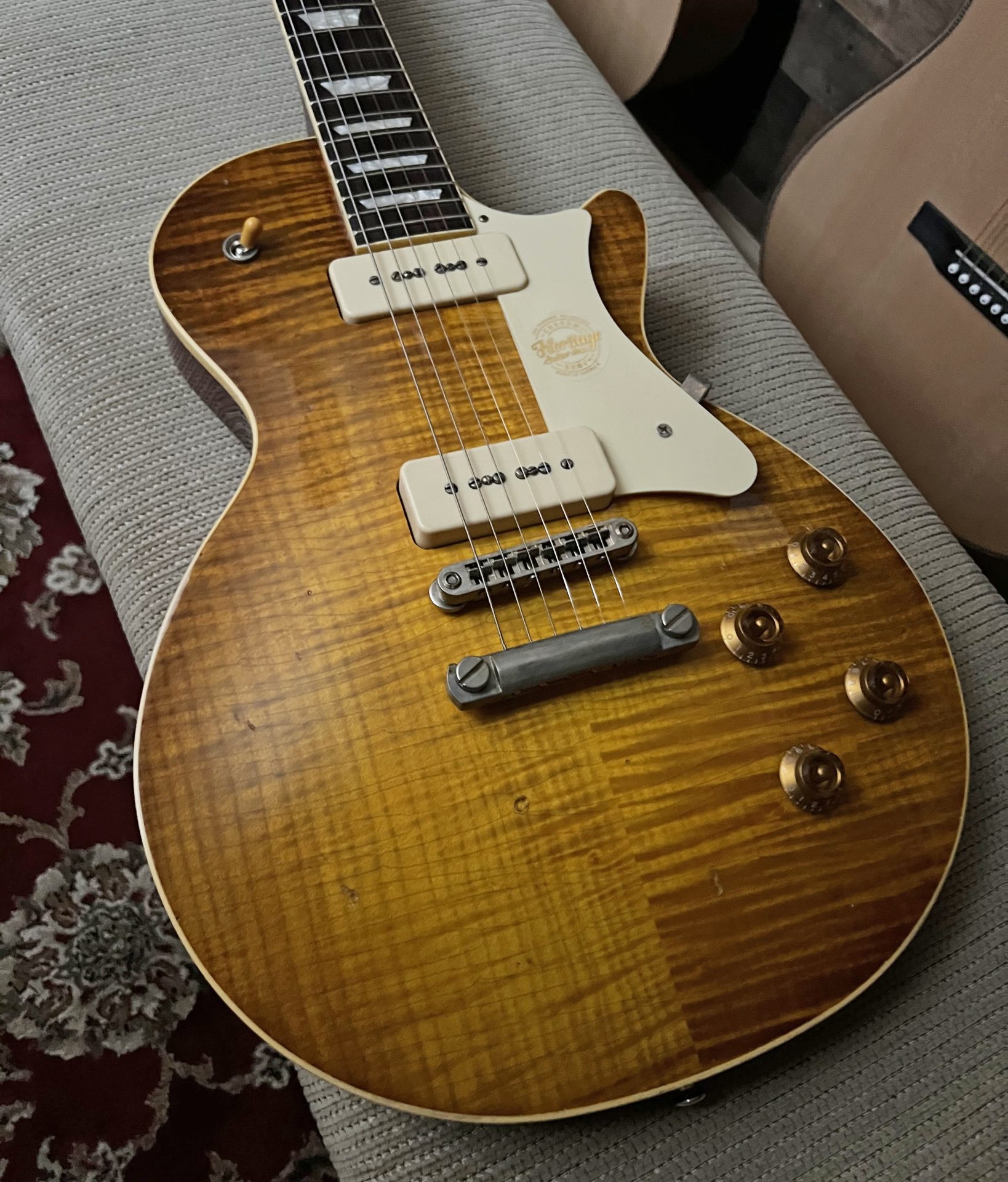Heritage Custom Shop Core Collection H-150 P90 Dirty Lemon Burst
