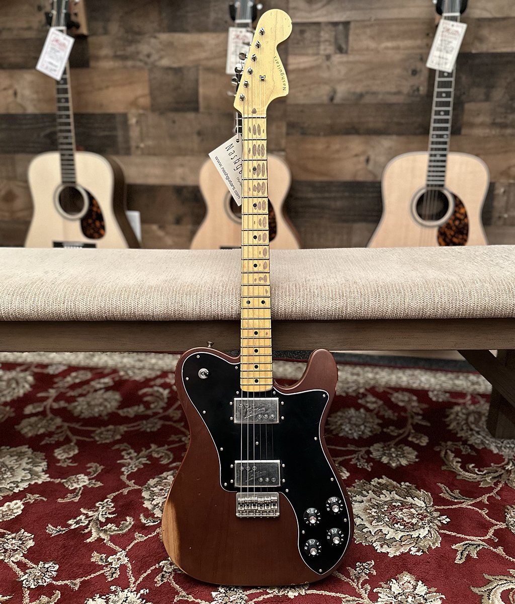 Nash T-72DLX Mocha Electric Guitar - Medium Aging - with Hard Case