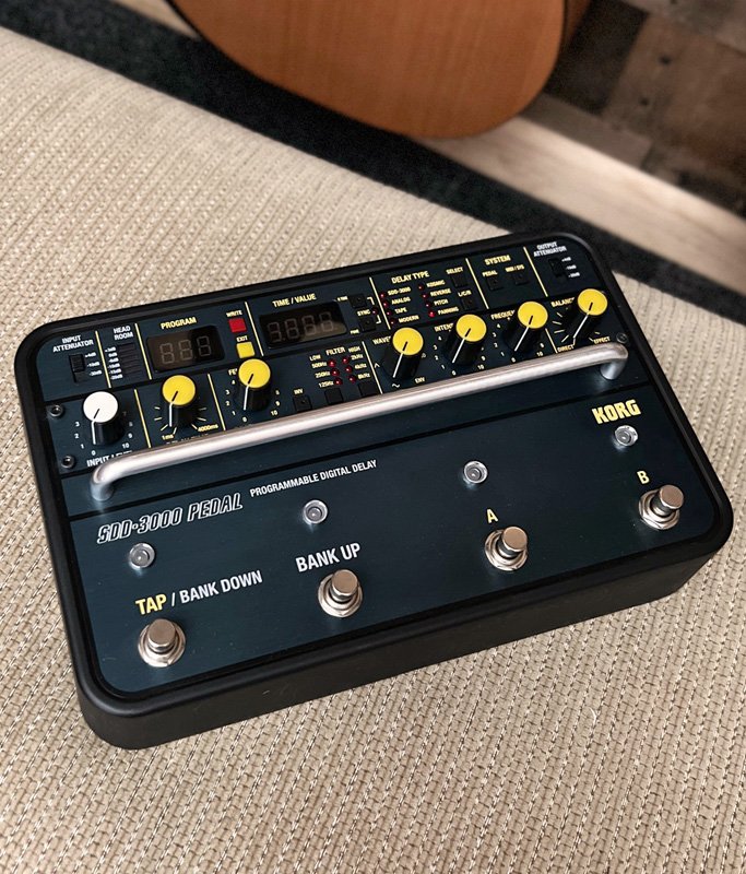 USED Korg SDD-3000 PEDAL Programmable Digital Delay Pedal