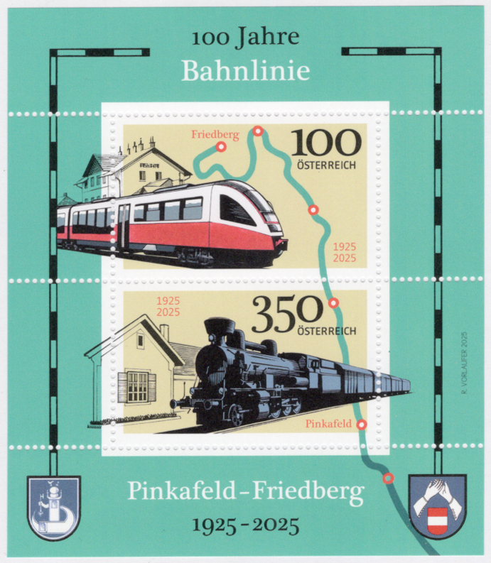 オーストリア 2025年ピンカフェルト・フリートベルク鉄道100年 小型