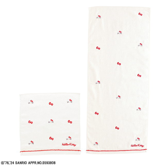 サンリオ ハローキティ タイニーリボン まめ/ミニ/フェイスタオル