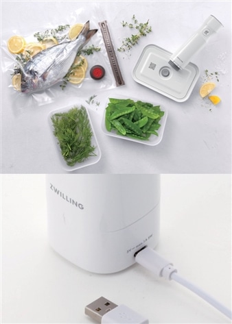 ツヴィリング】FRESH & SAVE 真空保存スターターセット, ガラス / S/M