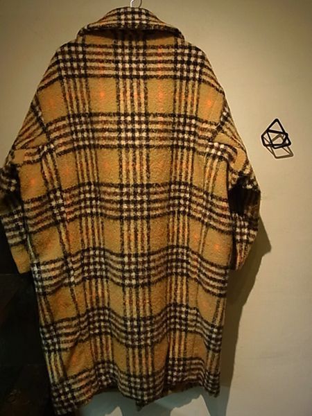 UNUSED（アンユーズド） チェックコート キャメル - margin