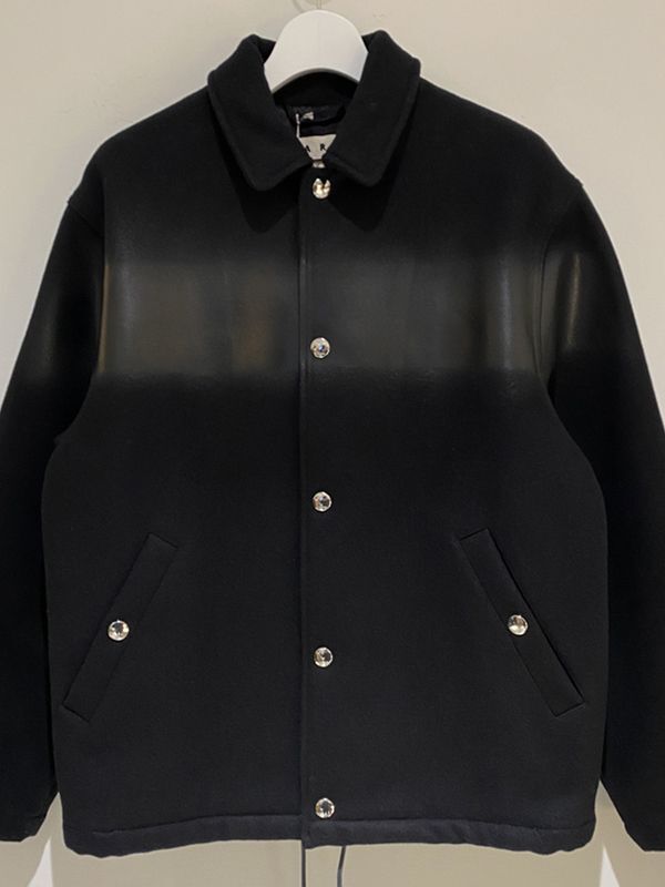 MARNI（マルニ） メルトンウールジャケット ブラック - margin