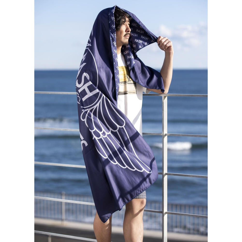 2025 RASH ラッシュ マイクロファイバー タオル バスタオル 羽マーク