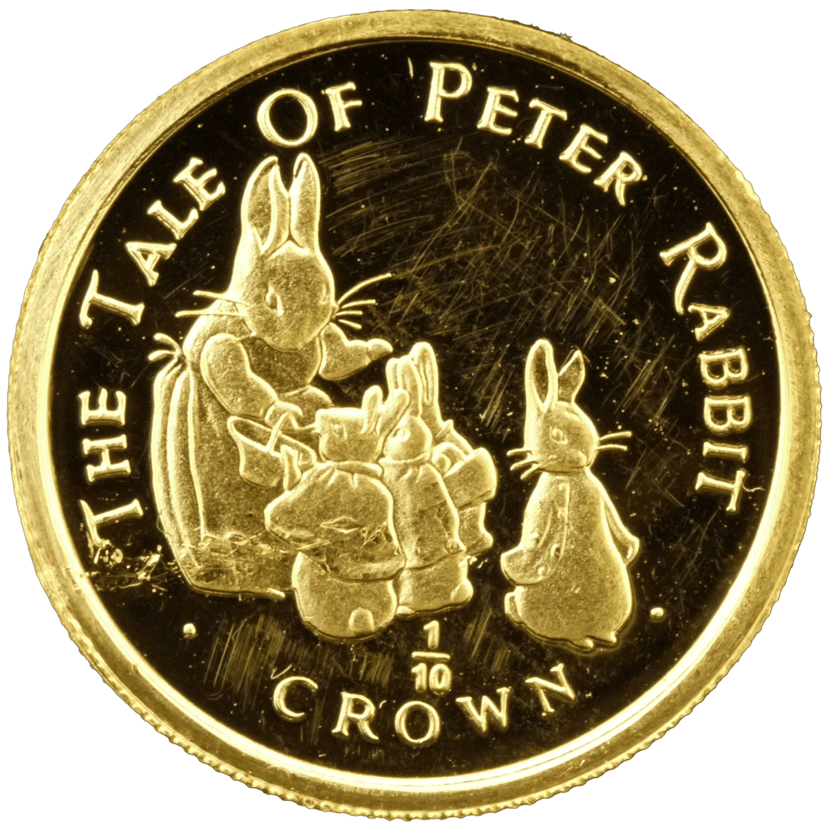 ジブラルタル 1/10クラウン金貨 1994年 ピーターラビット ポブジョイ鋳