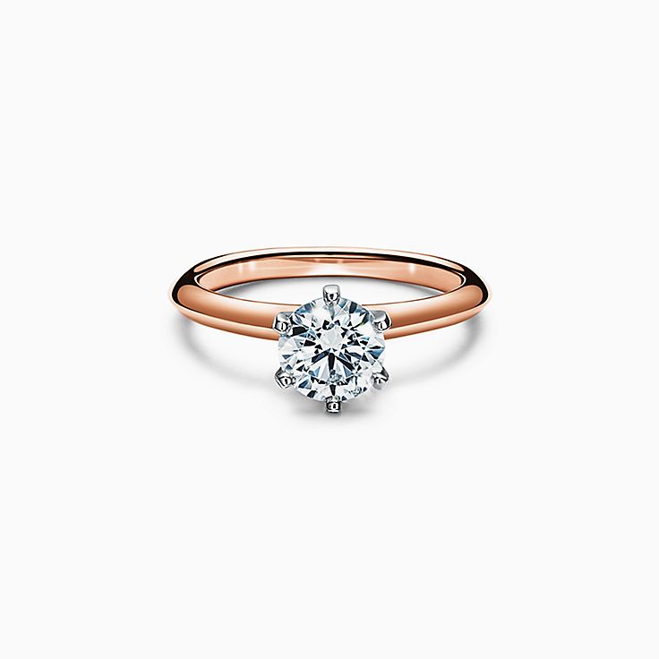 ティファニー® セッティング 1 Carat Diamond Rings in ローズ