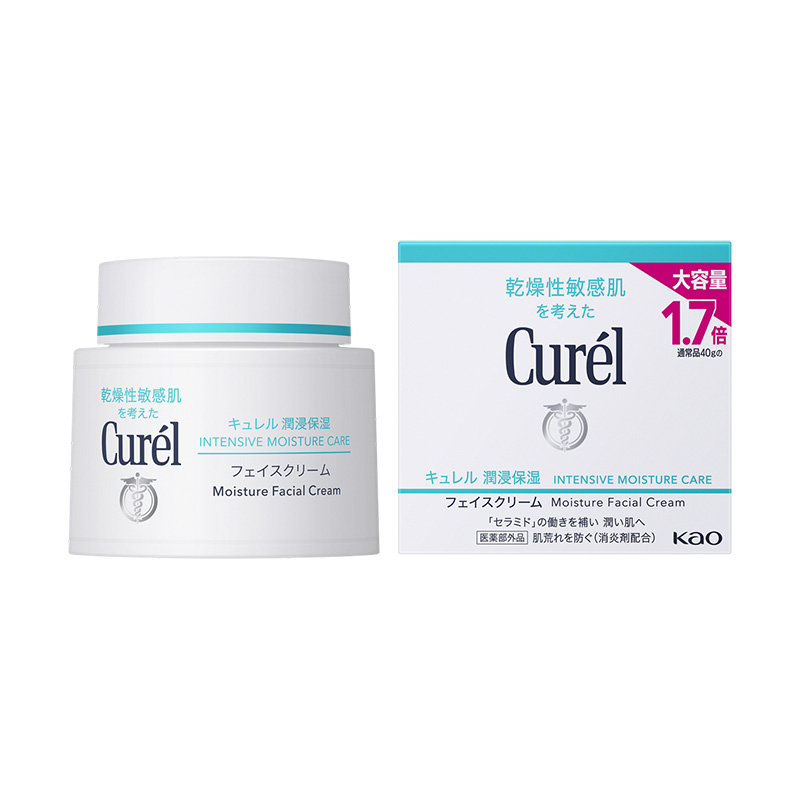 キュレル」人気No.1アイテム“潤浸保湿 フェイスクリーム”の大容量