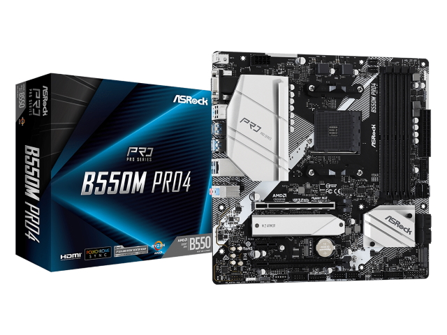 ASRock B550M Pro4 AMD 500シリーズ Socket AM4対応 AMD B550チップ