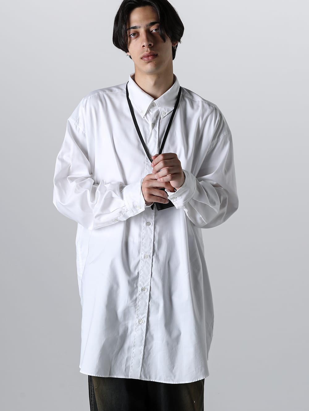 Maison Margiela ホワイトオックスフォードシャツ デイリー