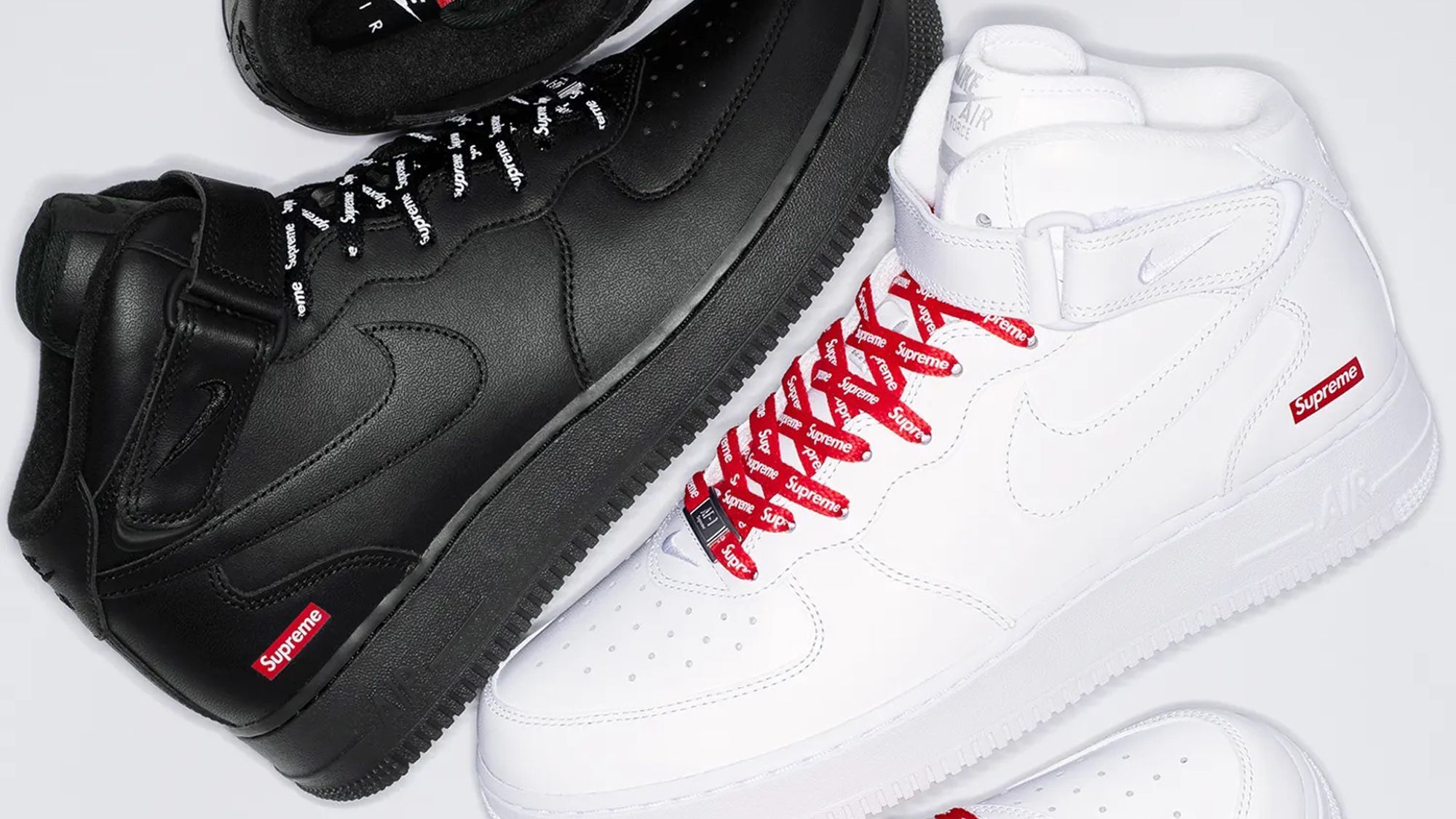 シュプリーム仕様のナイキ エア フォース1 ミッドが登場！──GQ新着