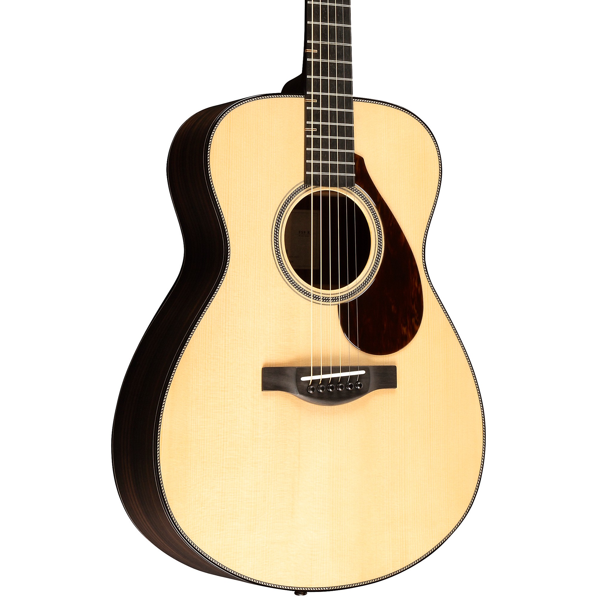Platinum Yamaha FS9 Rosewood Concert Acoustic Guitar Natural
