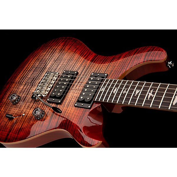 PRS SE Custom 24 Electric Guitar Charcoal Cherry Burst | Guitar Center