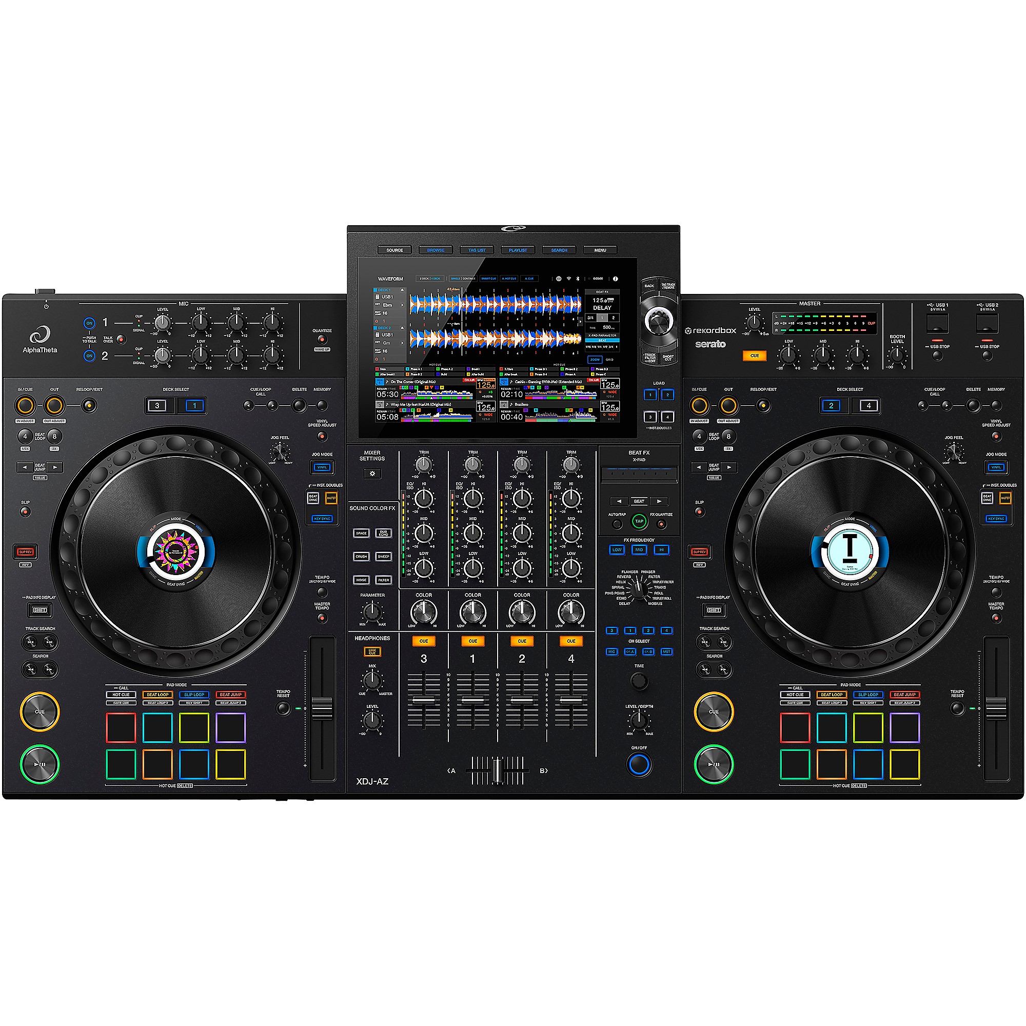 Open Box AlphaTheta XDJ-AZ 4-Channel Professional All-in-One DJ