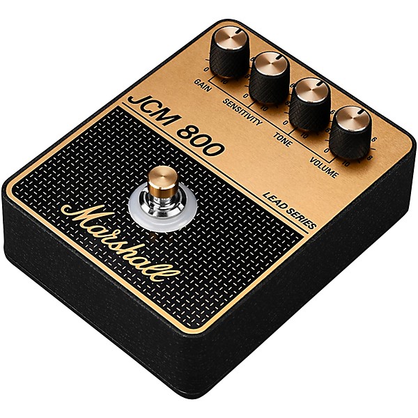Marshall JCM800 Lead Gain and Distortion Effects Pedal - Gold