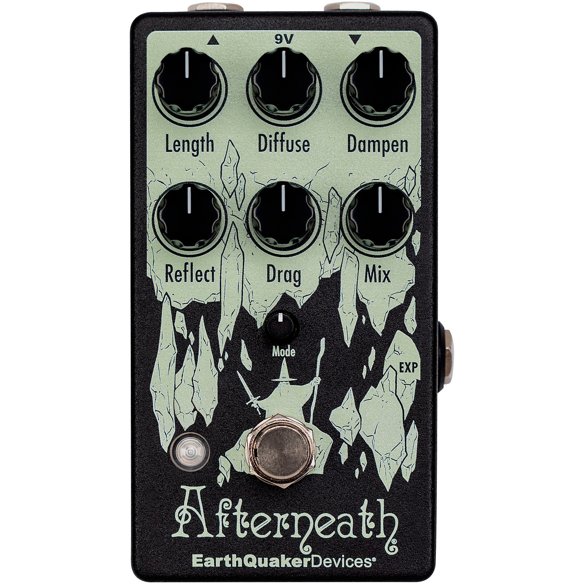 EarthQuaker Devices Afterneath V3 Reverb Effects Pedal Black