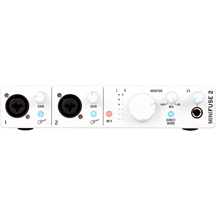 Arturia MiniFuse 2 USB Audio Interface, White | Guitar Center