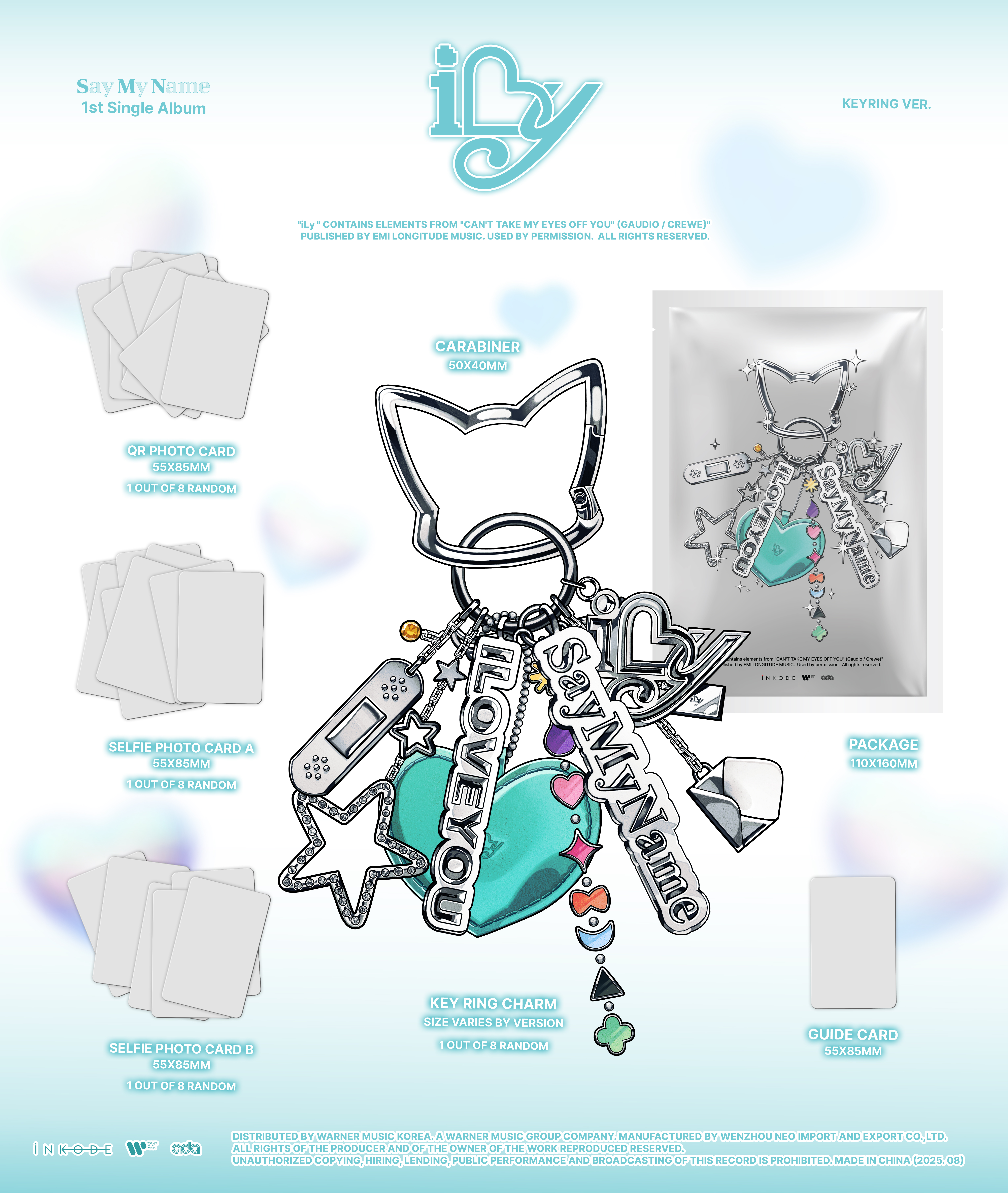 jp.ktown4u.com : SAY MY NAME - シングルアルバム1集 [iLy] (KEY RING