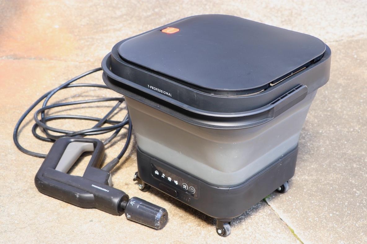 電源も水道接続もいらないT-PROFESSIONAL「コードレス高圧洗浄機」を