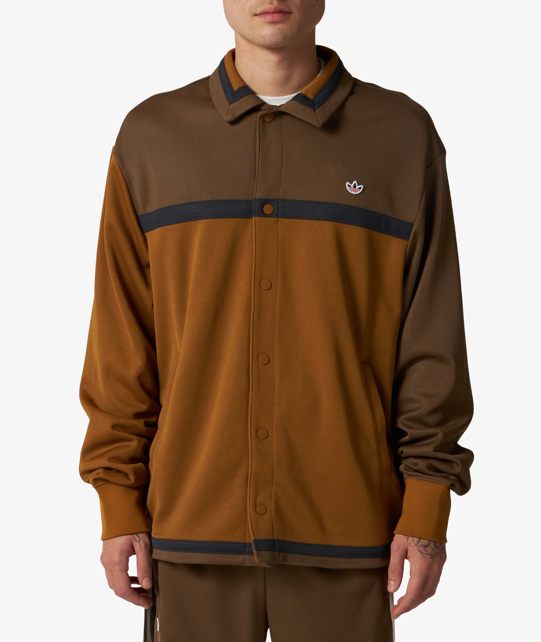 adidas Warmup Track Jacket x CLOT By Edison Chen in Brown | SVD USA