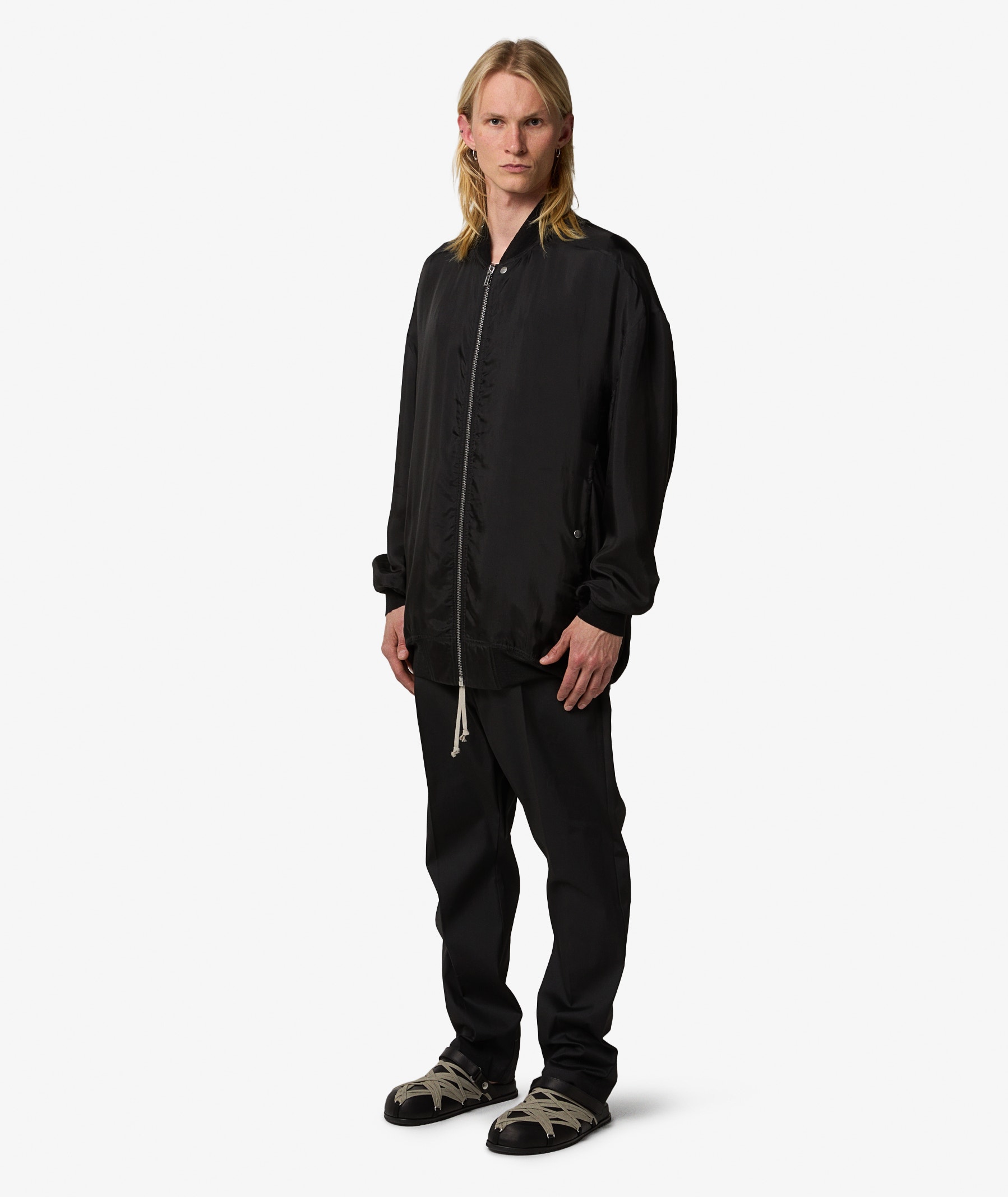 Rick Owens Jumbo Flight Bomber Jacket in Black | SVD USA