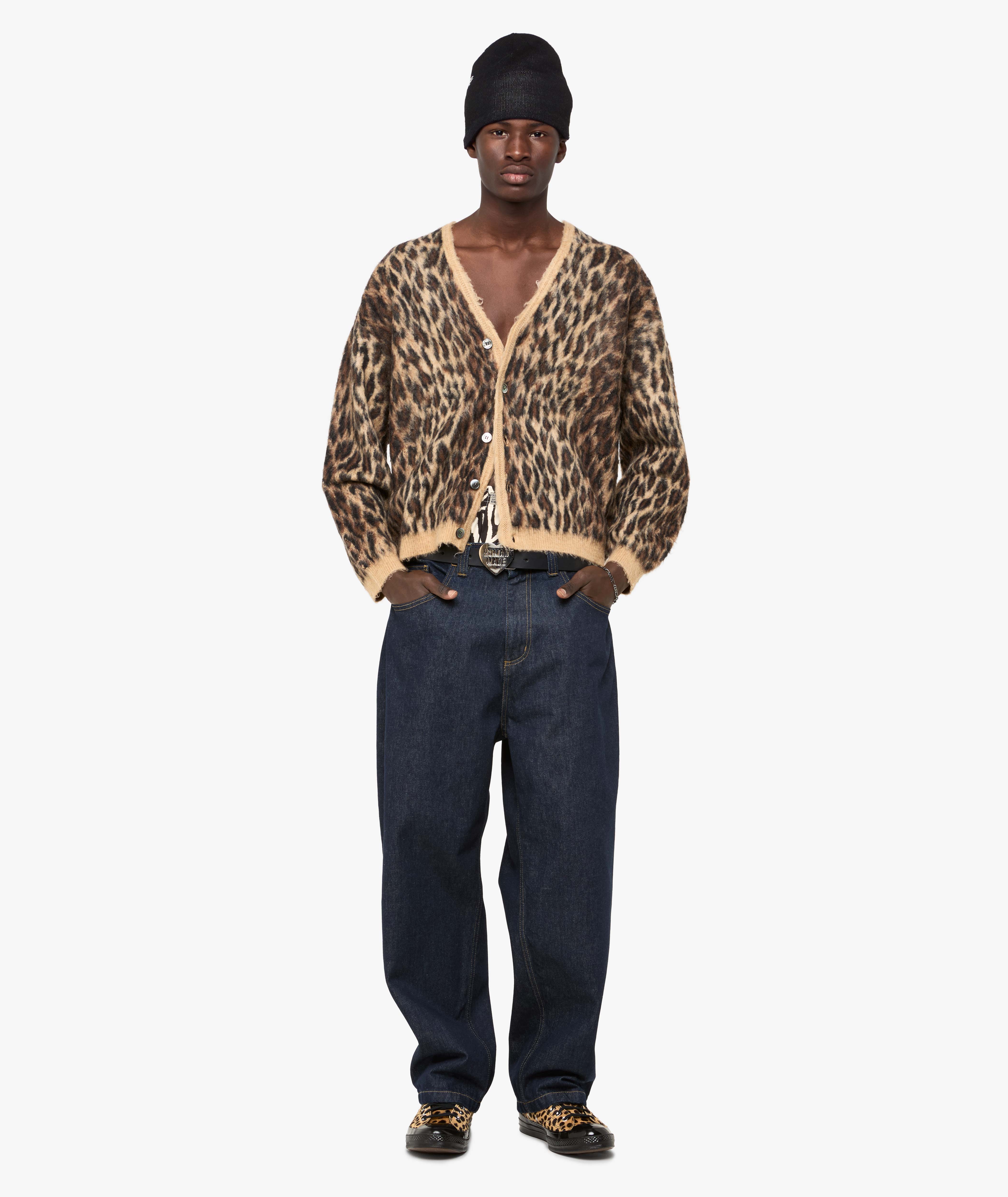 SAINT Mxxxxxx Mohair Cardigan in Brown | SVD USA