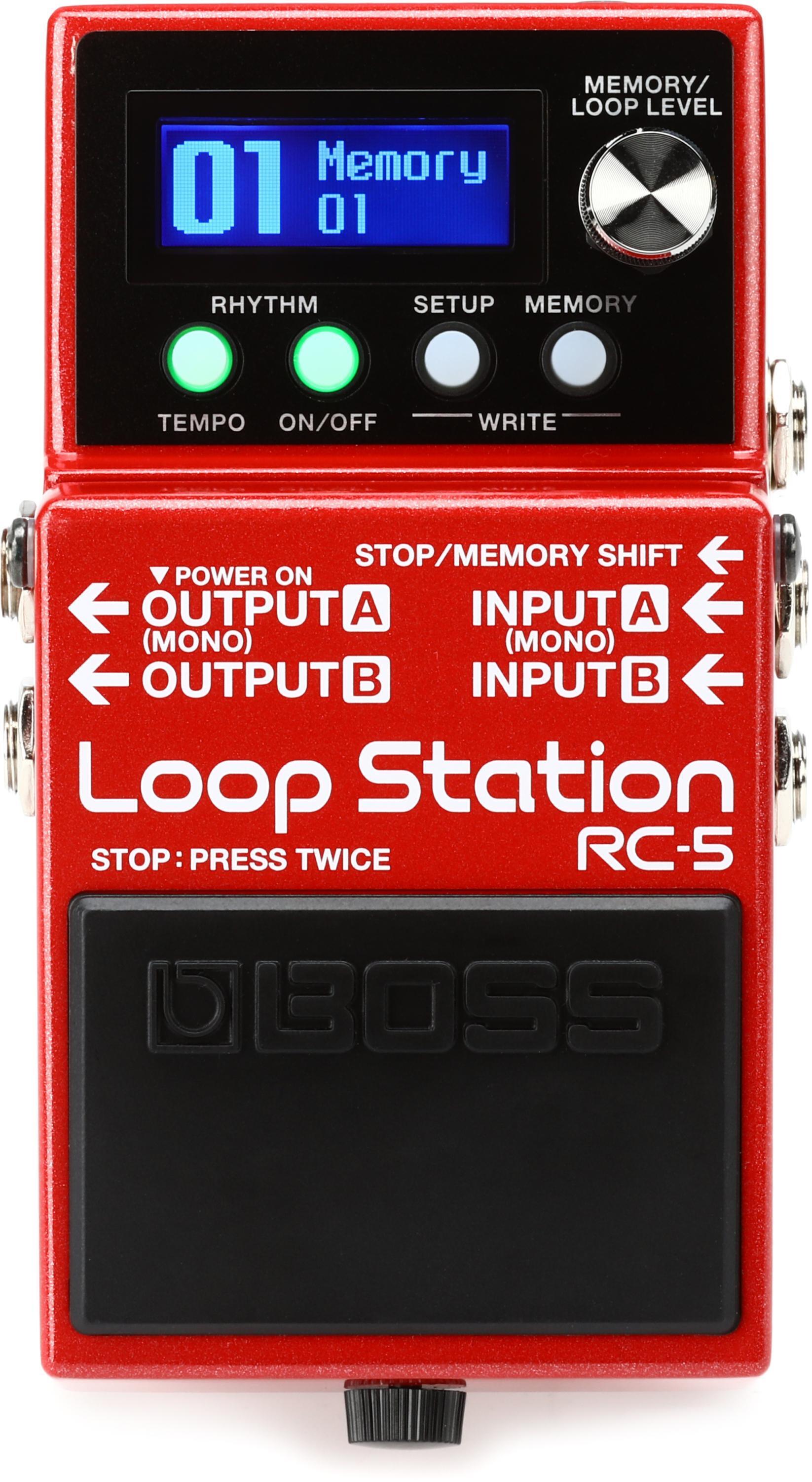 Boss RC-1 Loop Station Looper Pedal - Black | Sweetwater