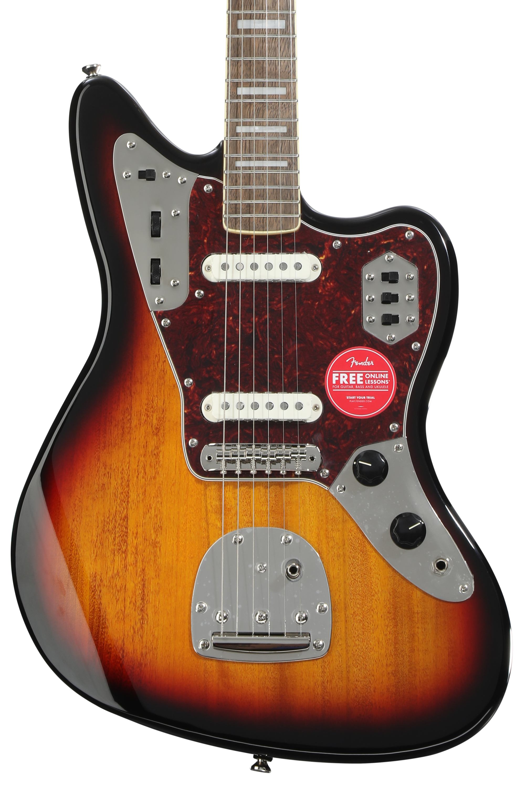Squier Classic Vibe '70s Jaguar - 3-Tone Sunburst | Sweetwater