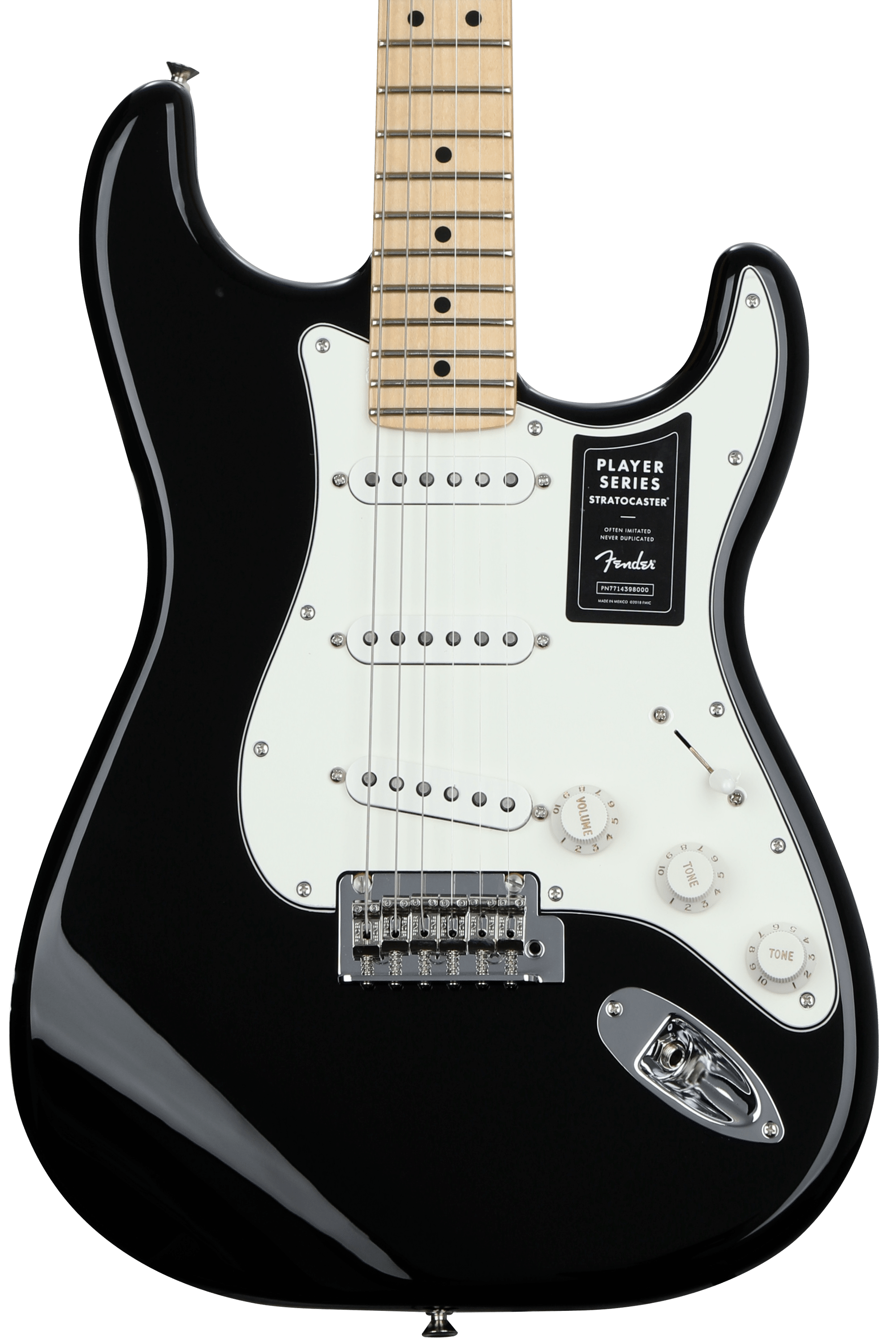 Fender Player Stratocaster - Black with Maple Fingerboard | Sweetwater