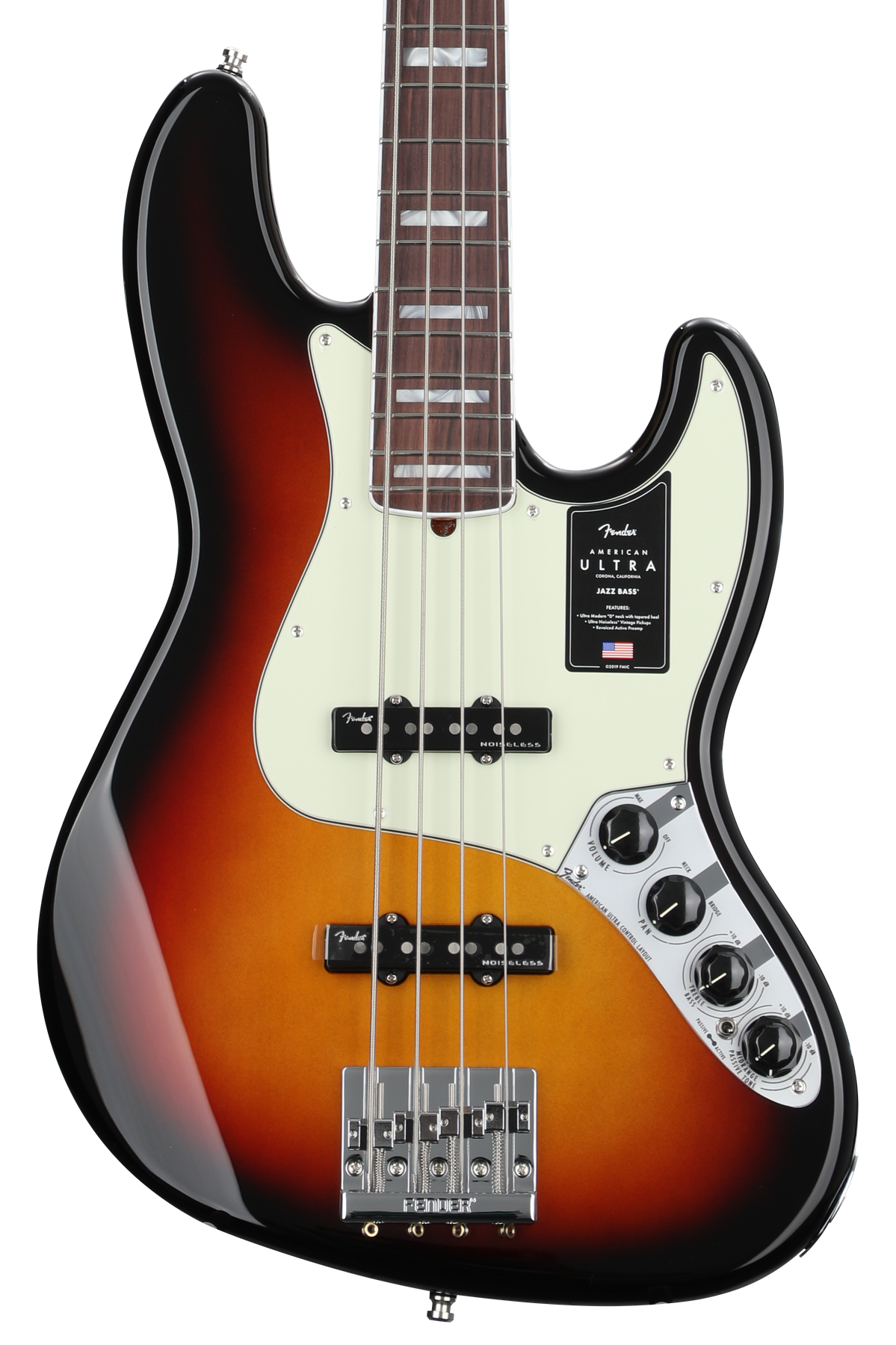 Fender American Ultra Jazz Bass - Ultraburst with Rosewood