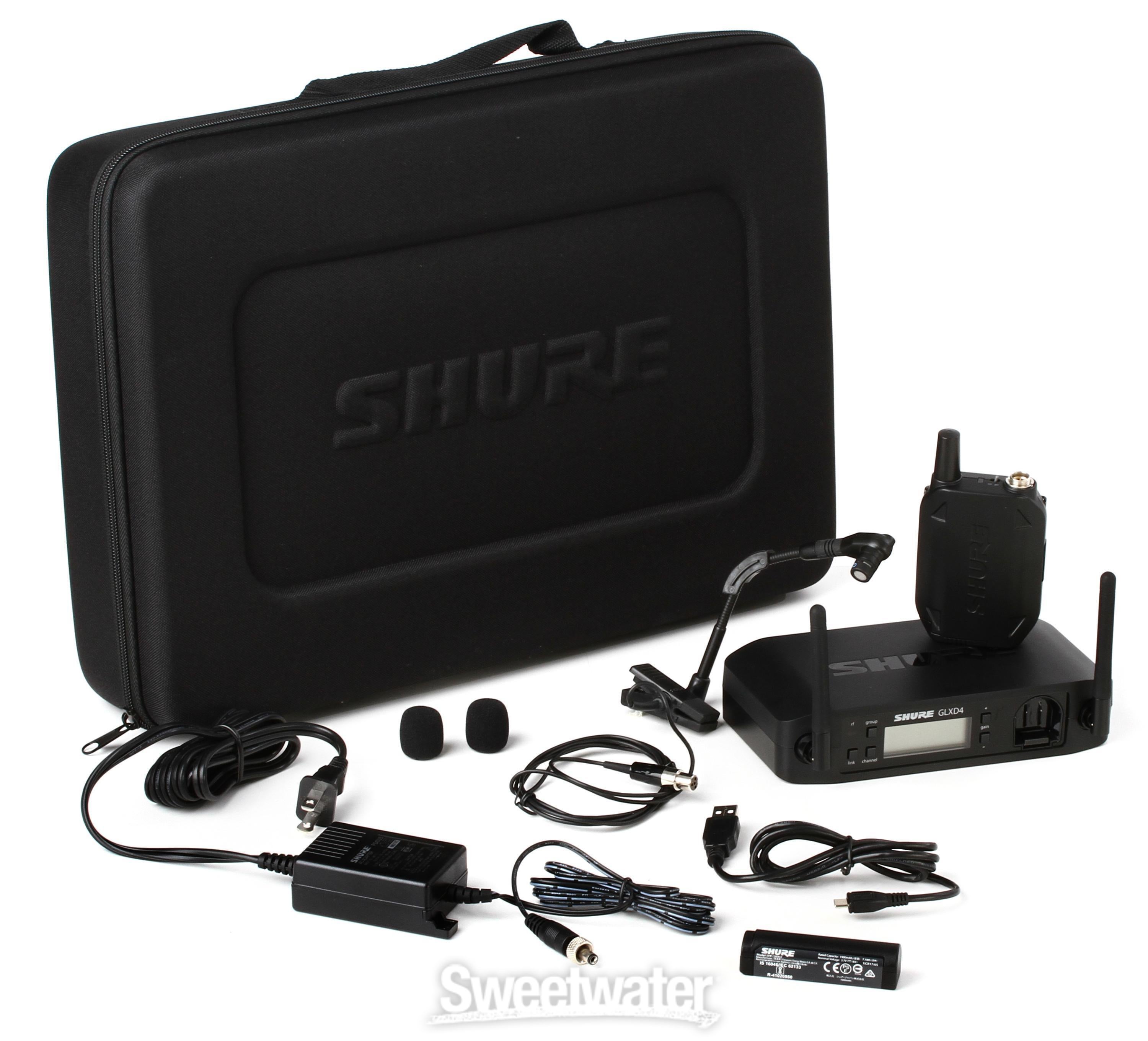 Shure GLXD14/B98 Digital Wireless Instrument Microphone System