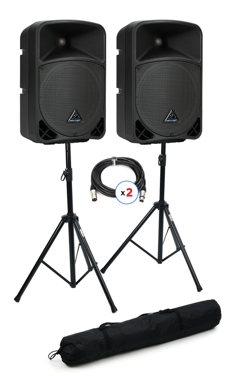 Behringer Eurolive B108D 300W 8 inch Powered Speaker (Pair) and