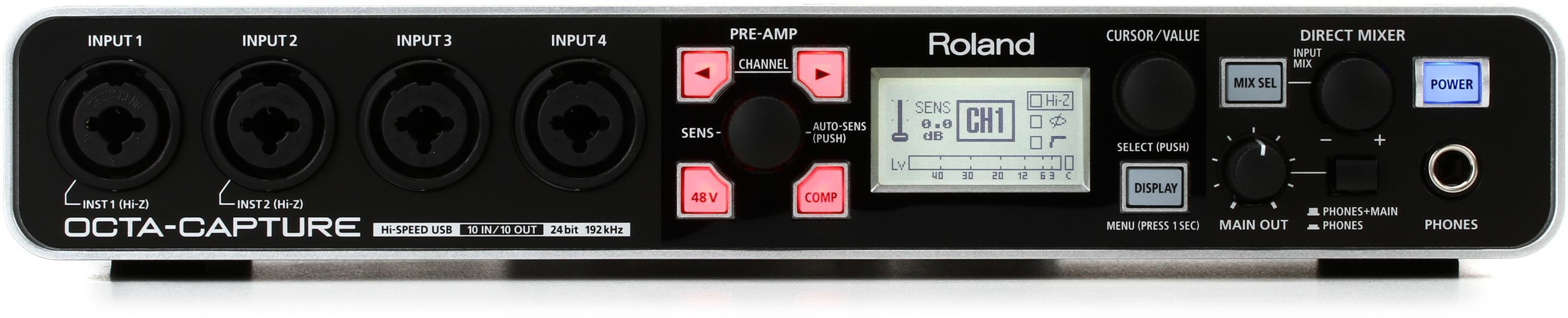 Roland Octa-Capture UA-1010 USB Audio Interface | Sweetwater