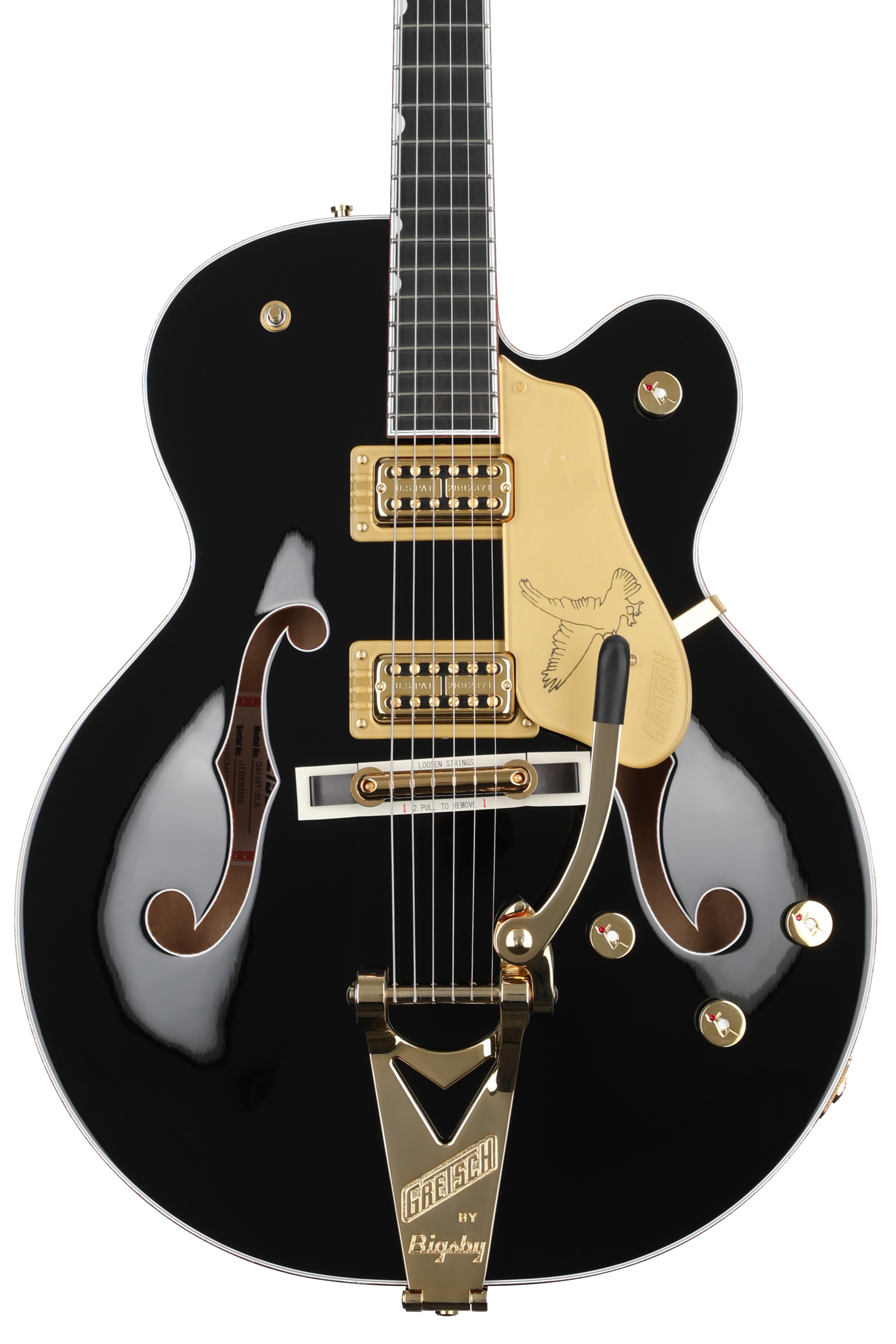 Gretsch G6136T Players Edition Black Falcon with Bigsby | Sweetwater