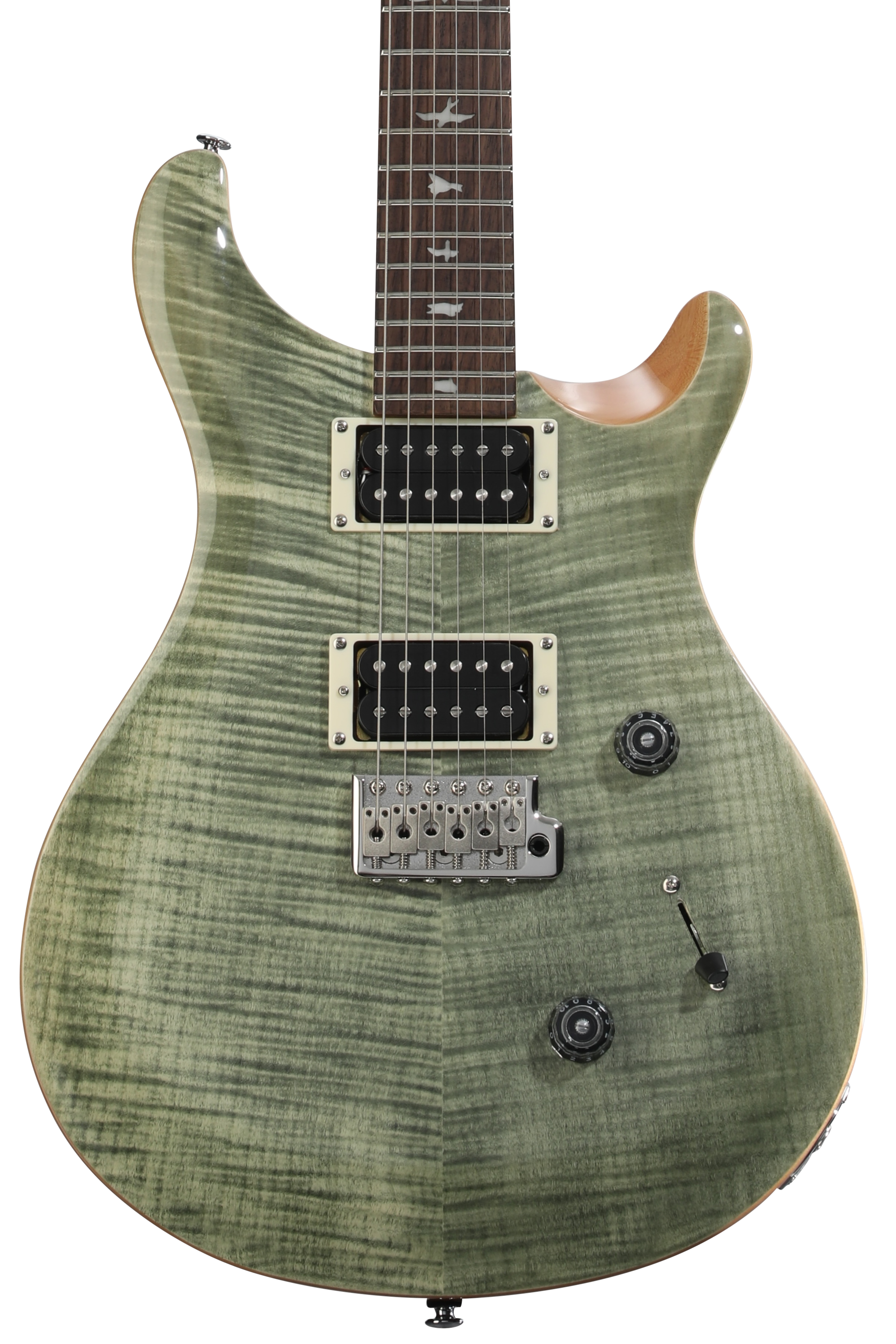 PRS SE Custom 24 Electric Guitar - Trampas Green, Sweetwater Exclusive