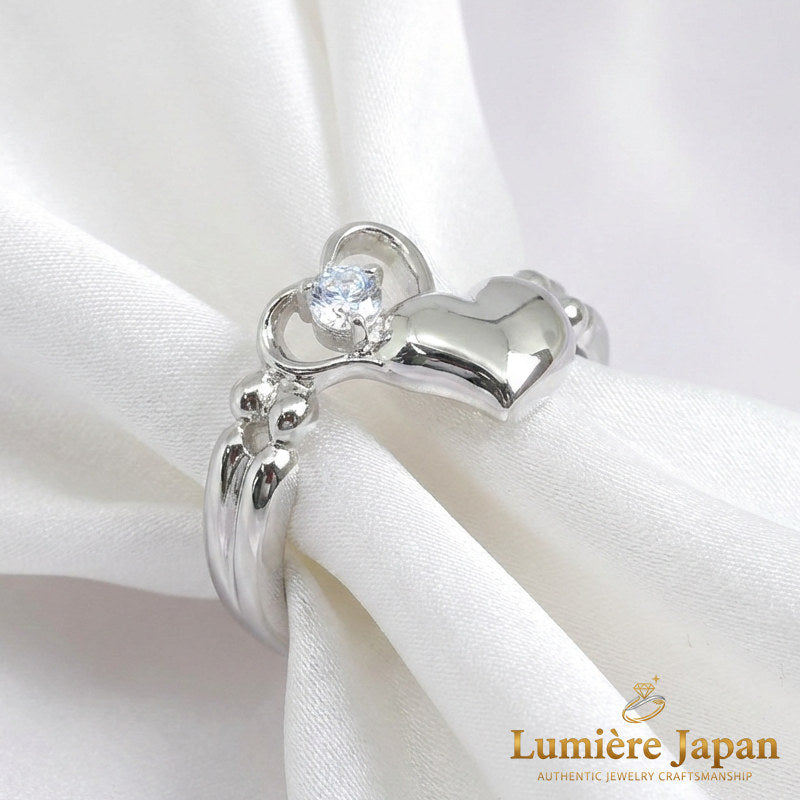 新商品｜日本製 Jump Heart CZ Ring（ジャンプハートCZリング） 手元で