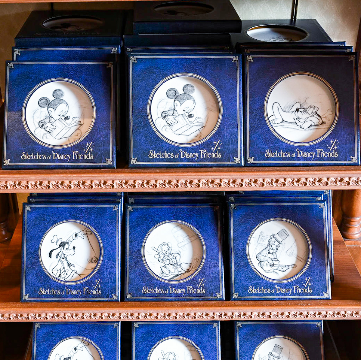 おしゃれなスケッチデザイン！東京ディズニーランド プレート -