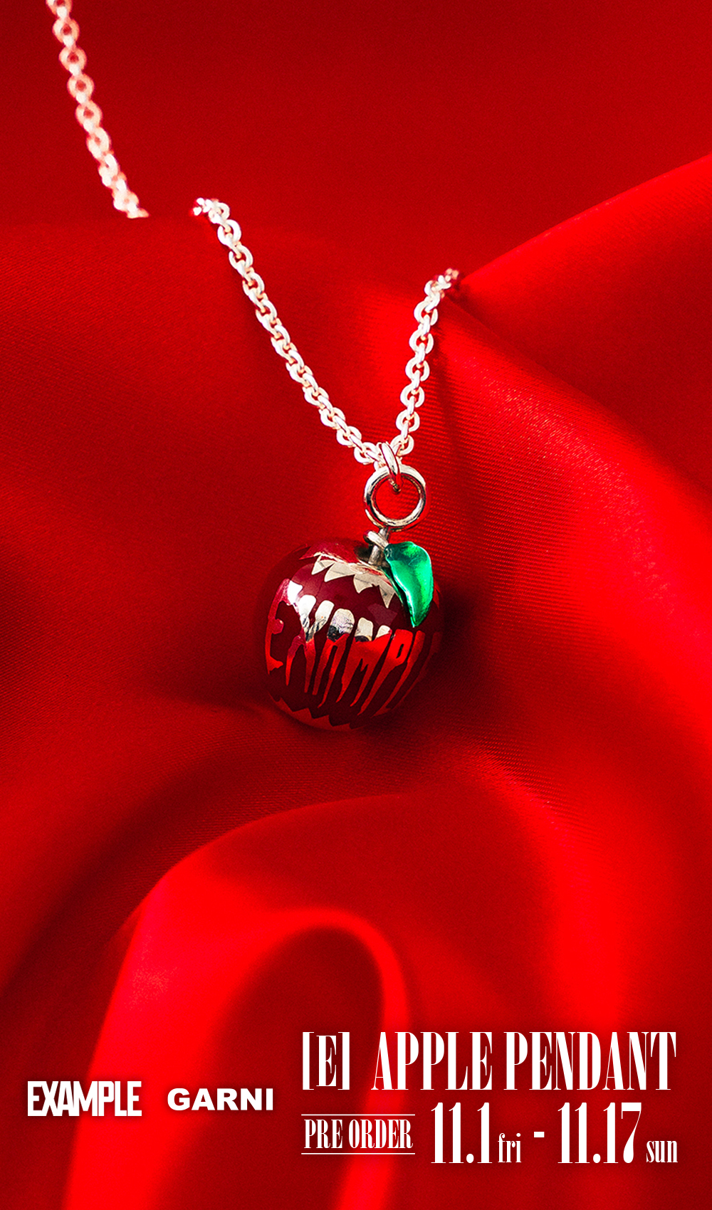 EXAMPLE × GARNI 〔E〕APPLE PENDANT