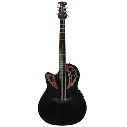 Amazon.co.jp: OVATION CE44L-5-G BLK Celebrity Elite Black レフティ