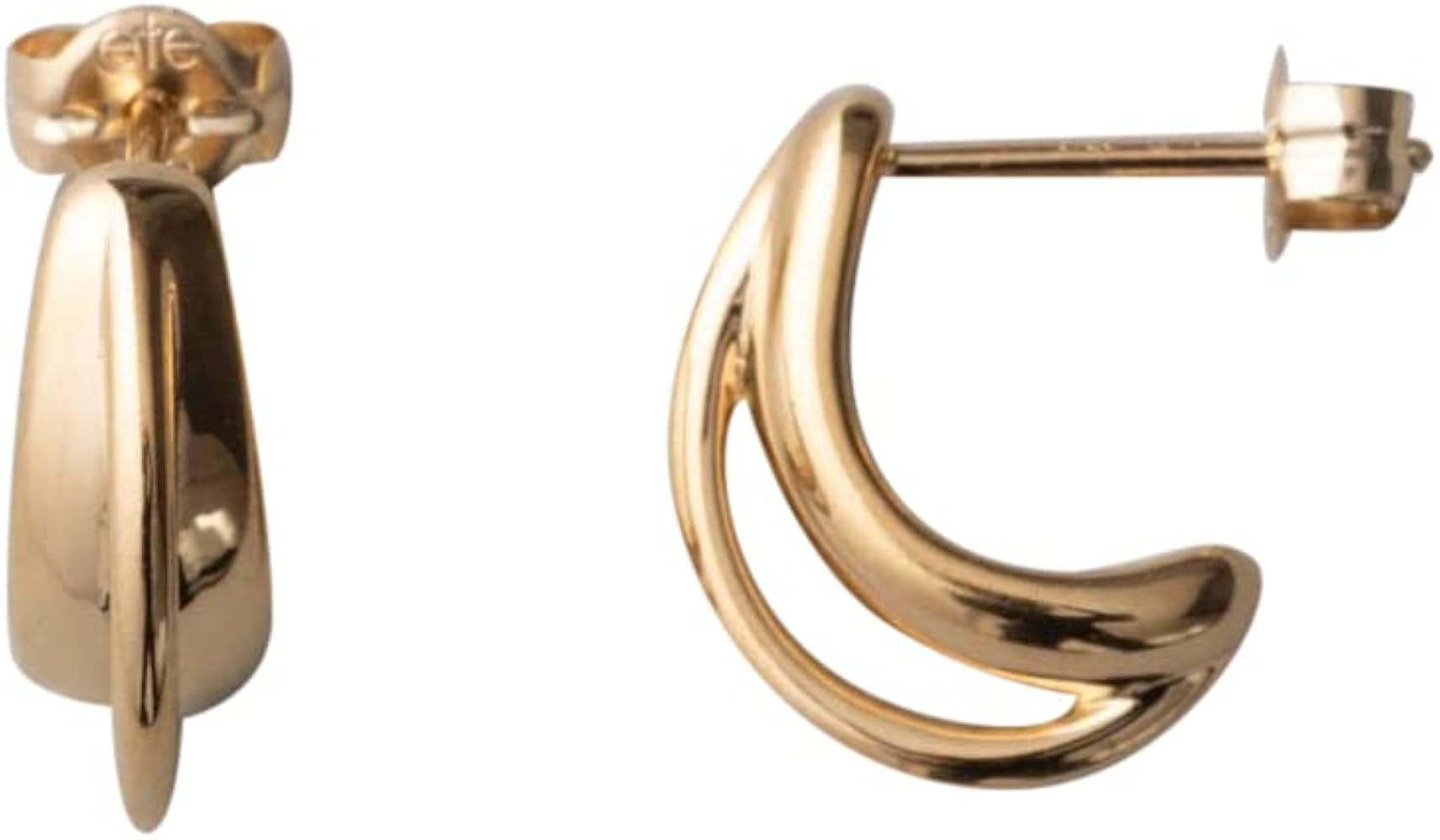 Amazon | (エテ) ete ダブルラインピアス 872066 FREE イエロー