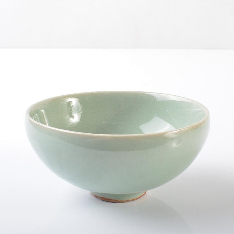 Amazon.co.jp: 中国 龍泉窯 粉青磁 花刻 茶碗 M R6128 : ホーム＆キッチン