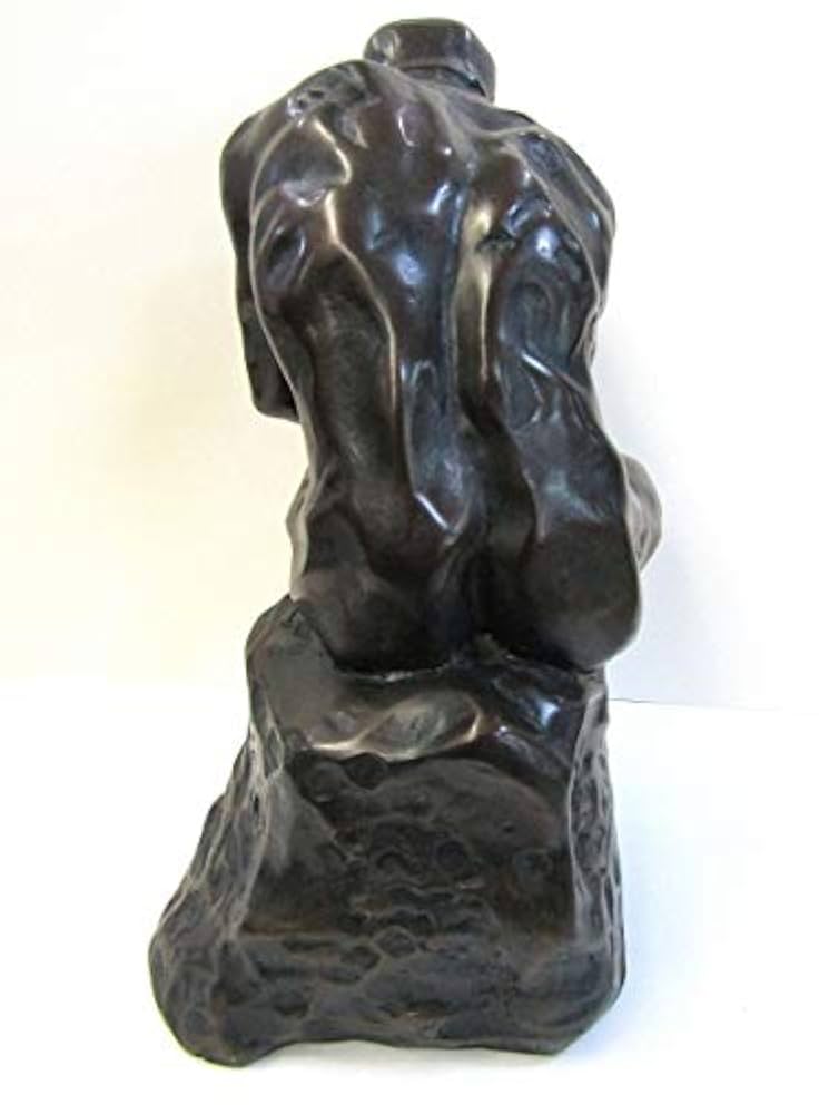 稀少レア高さ40センチオーギュストロダン「考える人」モチーフ木彫