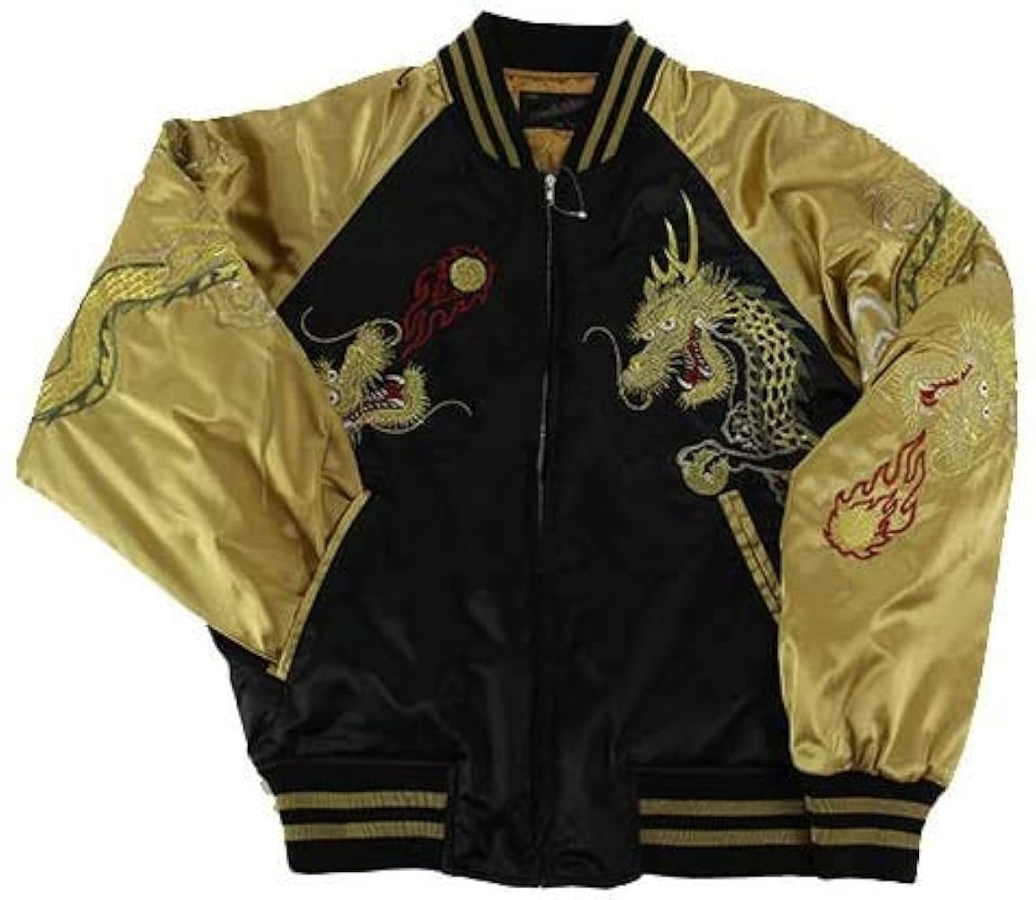 専用☆5L 大きいサイズ‼️ 星姫 スカジャン 鷹 龍 ドラゴン レッド