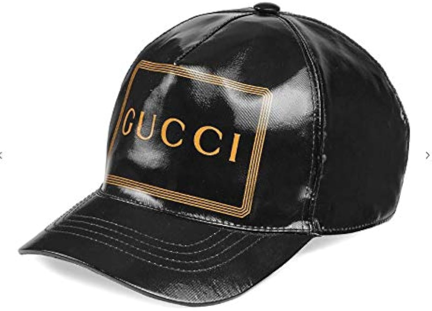 Amazon | [グッチ] ロゴプリント ベースボール キャップ ゴールドロゴ