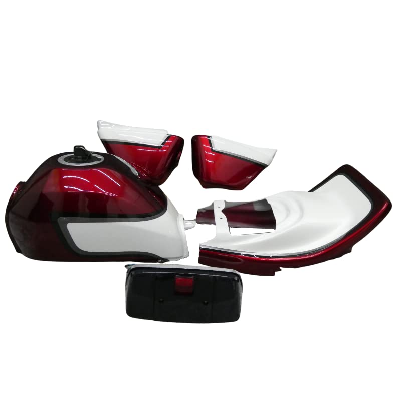 Amazon | エイプ50 外装セット 赤白2型CBX 風 赤黒 テールランプ